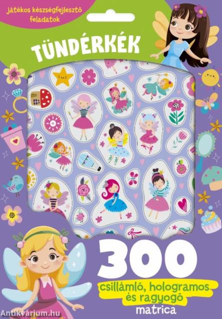 Tündérkék - 300 csillámló, hologramos, és ragyogó matricával