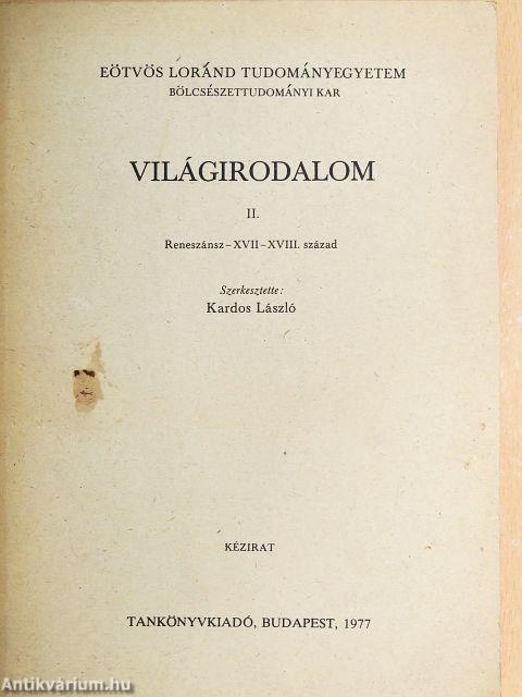 Világirodalom II.