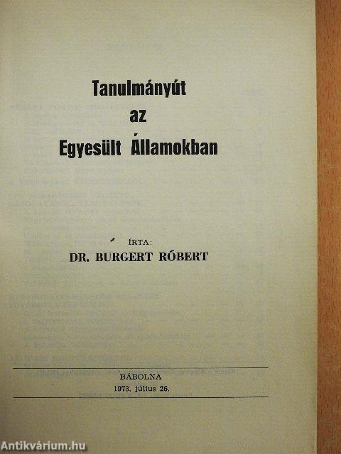 Tanulmányút az Egyesült Államokban