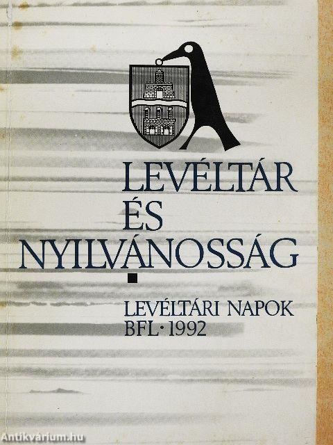 Levéltár és nyilvánosság