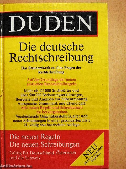 Duden - Die deutsche Rechtschreibung