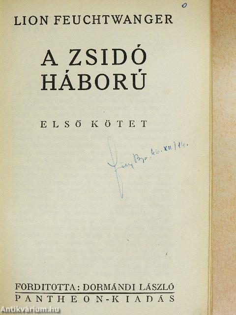 A zsidó háború I-II.