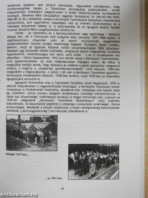 150 év a kertészettudományi, élelmiszertudományi és tájépítészeti oktatás szolgálatában
