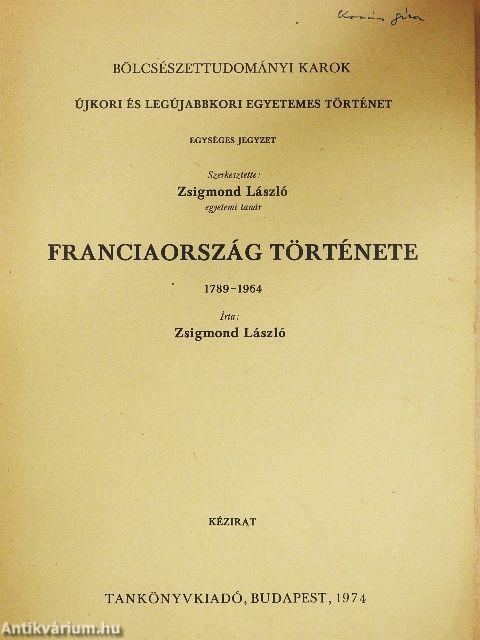 Franciaország története 1789-1964