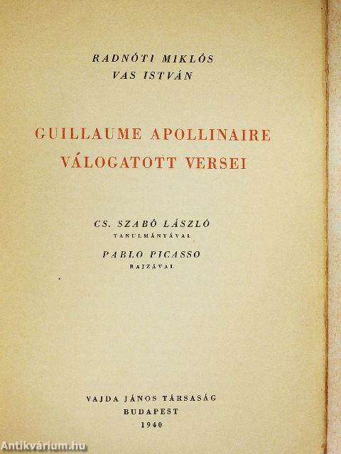 Guillaume Apollinaire válogatott versei