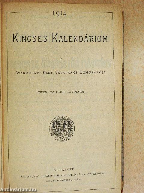 Kincses Kalendáriom 1914