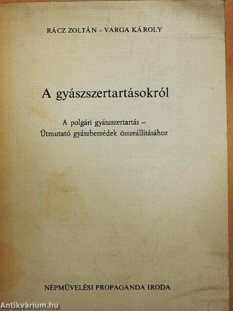 A gyászszertartásokról