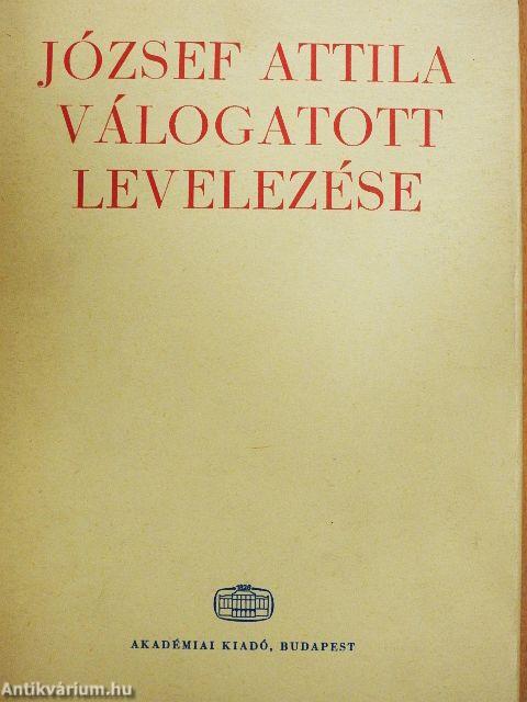 József Attila válogatott levelezése