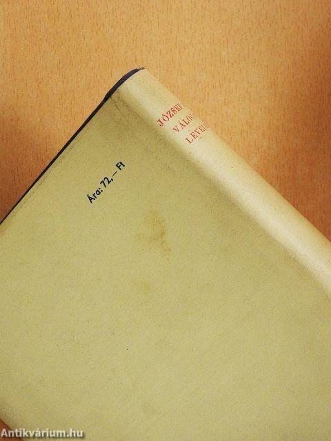 József Attila válogatott levelezése