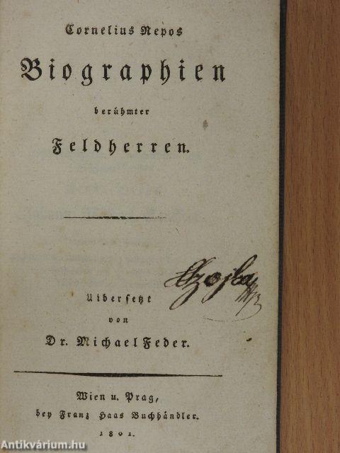 Biographien berühmter Feldherren (gótbetűs)