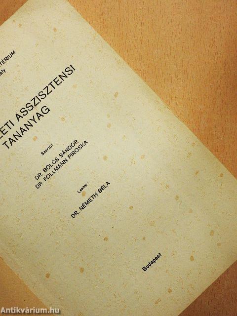 Szemészeti asszisztensi tananyag