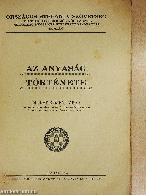 Az anyaság története