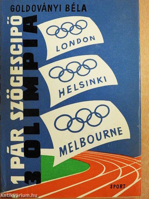 1 pár szögescipő - 3 olimpia