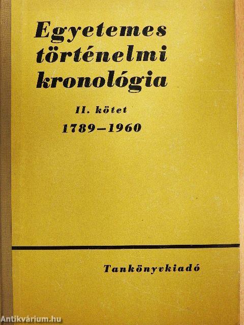 Egyetemes történelmi kronológia II.