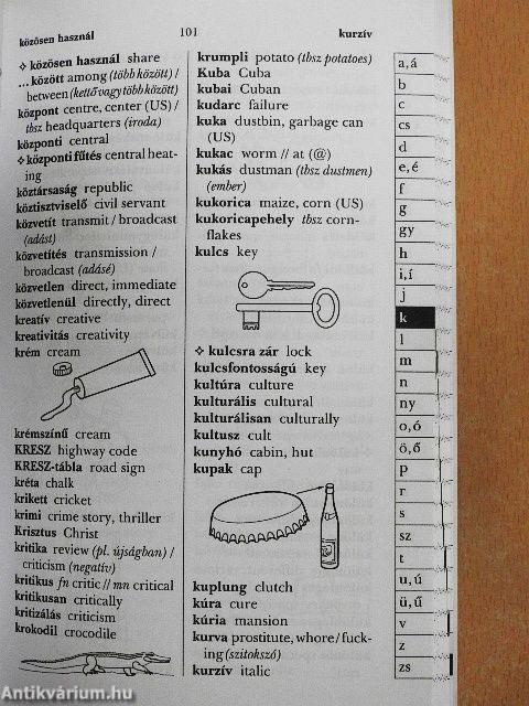 Magyar-angol alapszótár