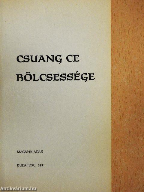 Csuang Ce bölcsessége