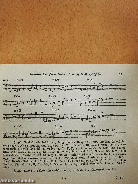 A' kótából való klavirozás mestersége, mellyet készített az abban gyönyörködők kedvéért, Gáti István