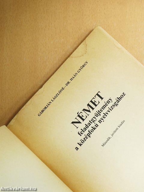 Német feladatgyűjtemény a középfokú nyelvvizsgához