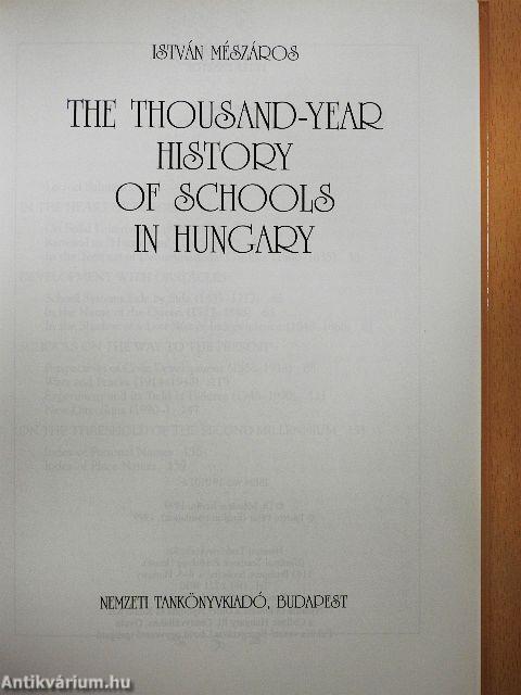 The Thousand-Year History of Schools in Hungary