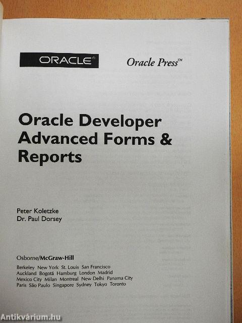 Oracle Developer Advanced Forms & Reports