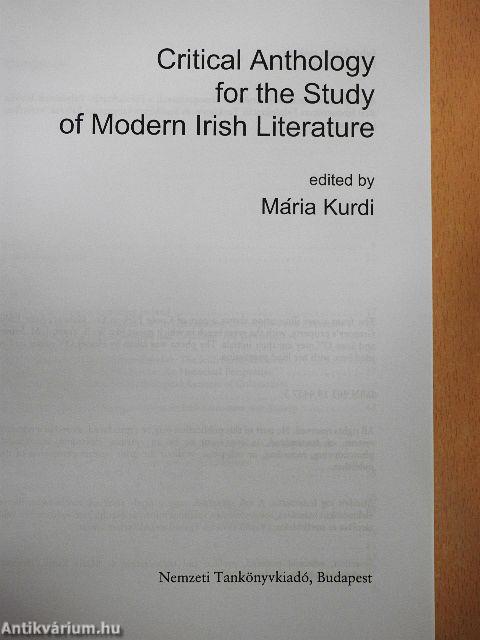 Critical Anthology for the Study of Modern Irish Literature