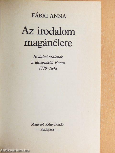 Az irodalom magánélete