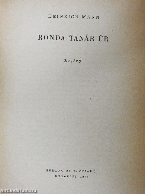 Ronda tanár úr