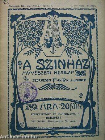 A szinház 1904. márczius 27-április 3.