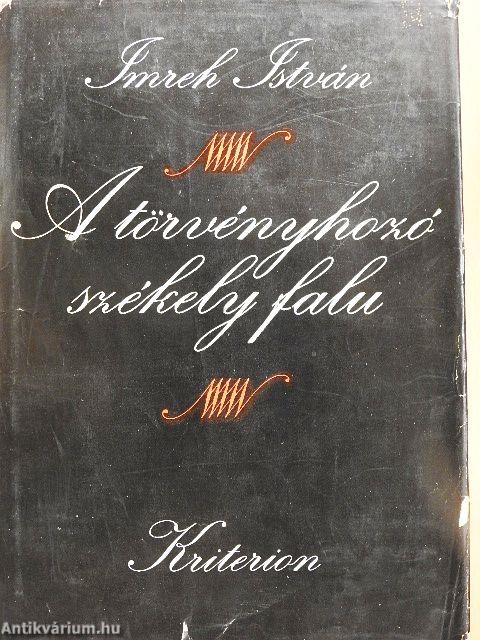 A törvényhozó székely falu