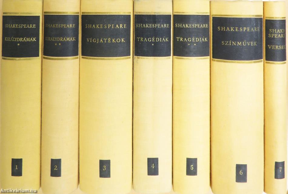 Shakespeare összes művei 1-7.