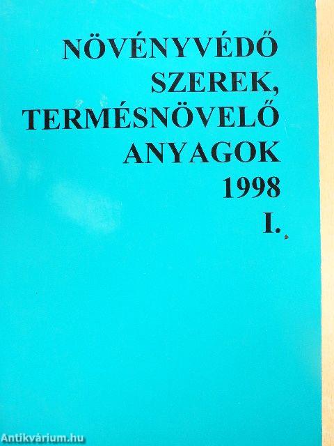 Növényvédő szerek, termésnövelő anyagok 1998. I.