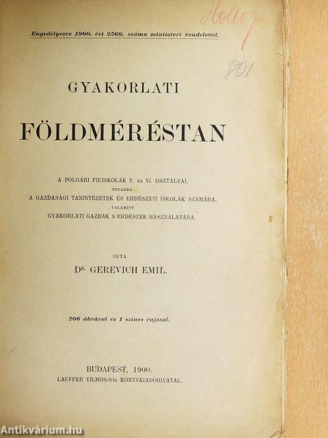 Gyakorlati földméréstan