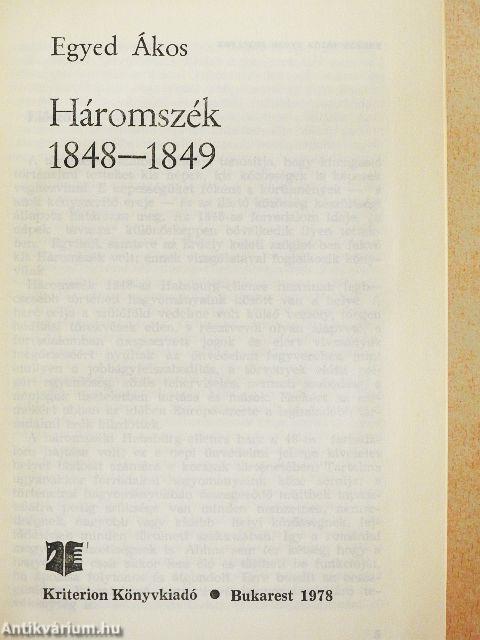 Háromszék 1848-1849