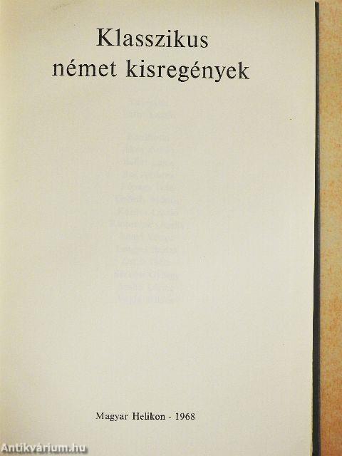 Klasszikus német kisregények