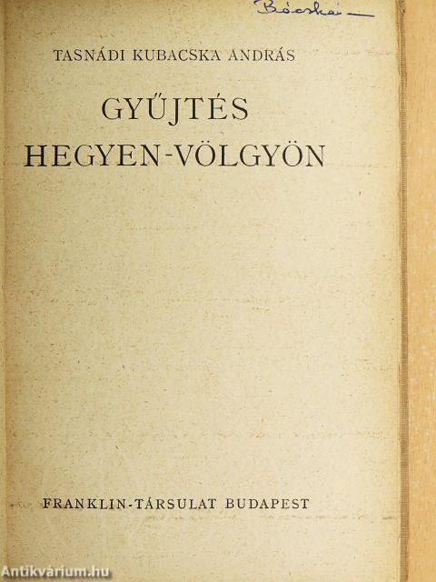 Gyűjtés hegyen-völgyön