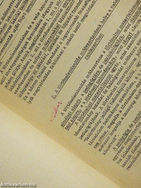 A történelemtanítás módszertana