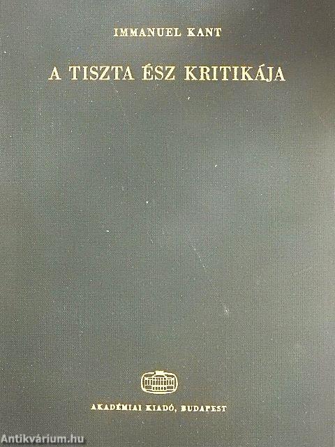 A tiszta ész kritikája