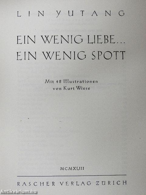 Ein wenig Liebe... Ein wenig Spott