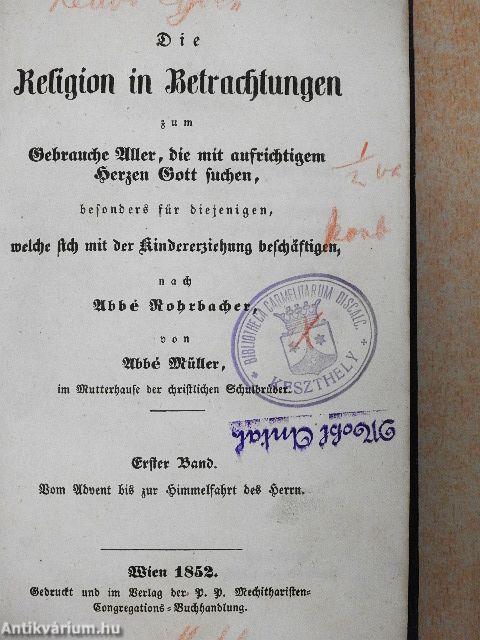 Die Religion in Betrachtungen I-II. (gótbetűs)