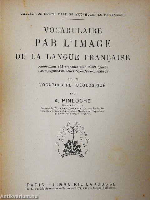 Vocabulaire par l'image de la langue francaise
