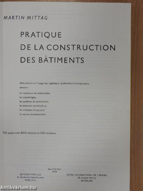 Pratique de la construction des batiments