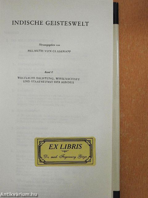 Indische Geisteswelt I-II.