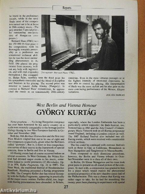 Hungarian Music Quarterly 1/1989