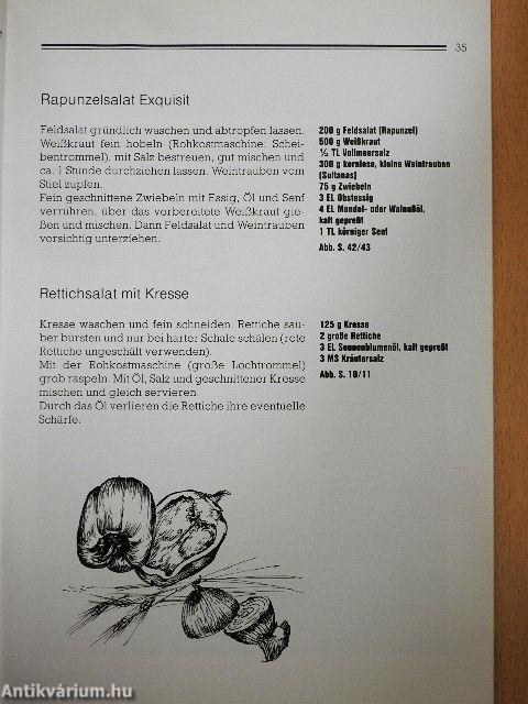 Köstlich und frisch Salate