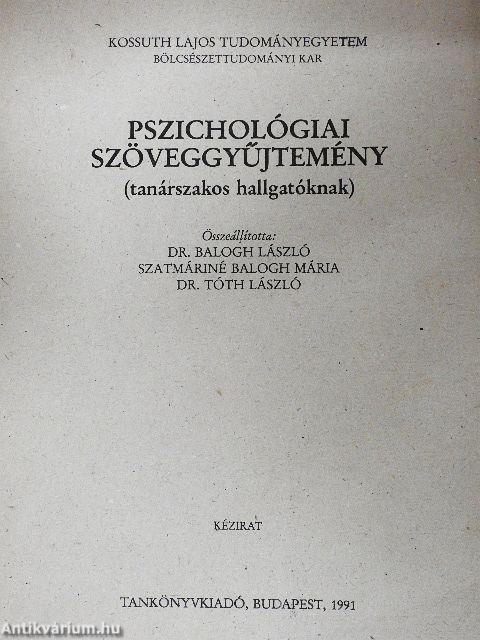 Pszichológiai szöveggyűjtemény