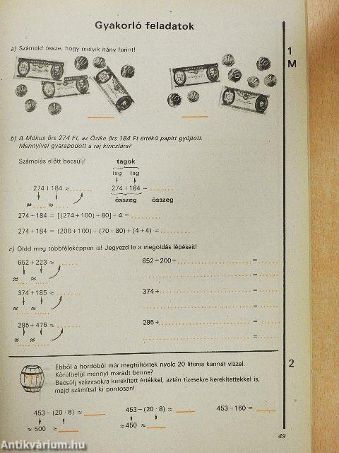 Matematika munkafüzet 3.