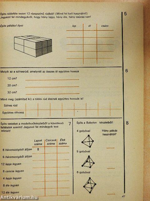 Matematika munkafüzet 3.