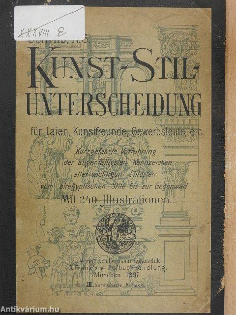 Kunst-Stil-Unterscheidung (gótbetűs)