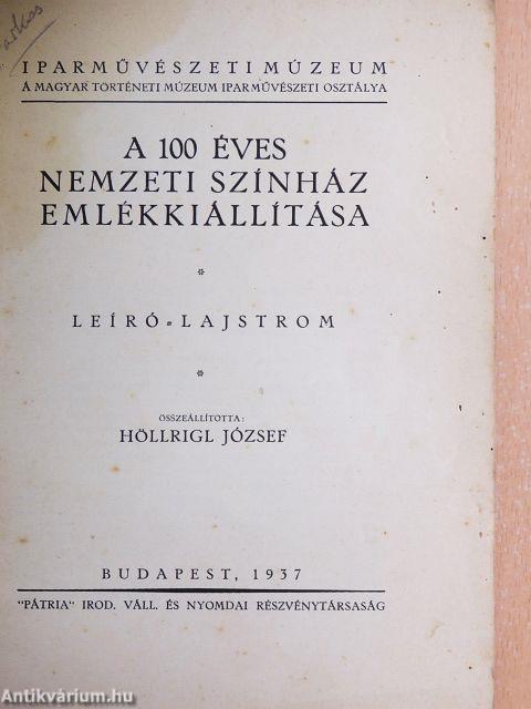 A 100 éves Nemzeti Színház emlékkiállítása