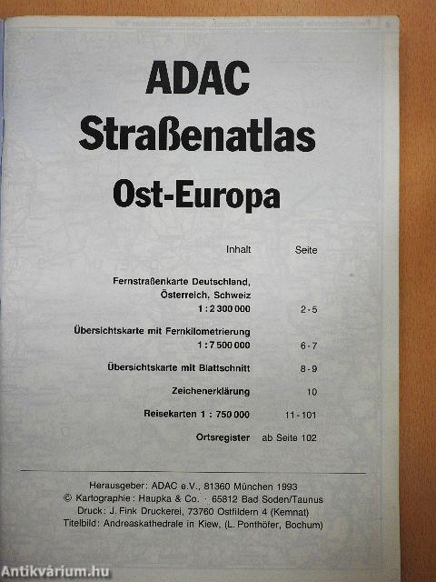 ADAC Straßenatlas Ost-Europa